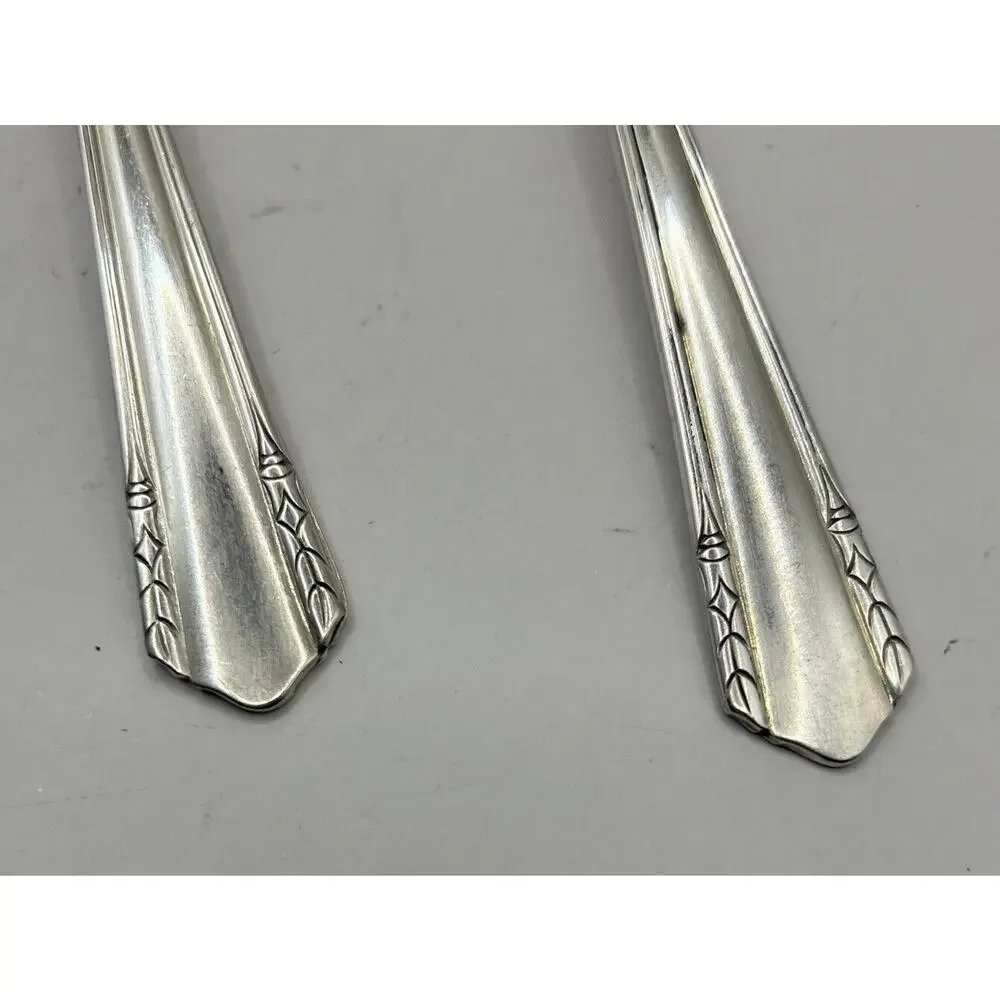 Wm A. Rogers A1 plusOneida Ltd Silverplated serving set Fork And Spoon “Malibu”